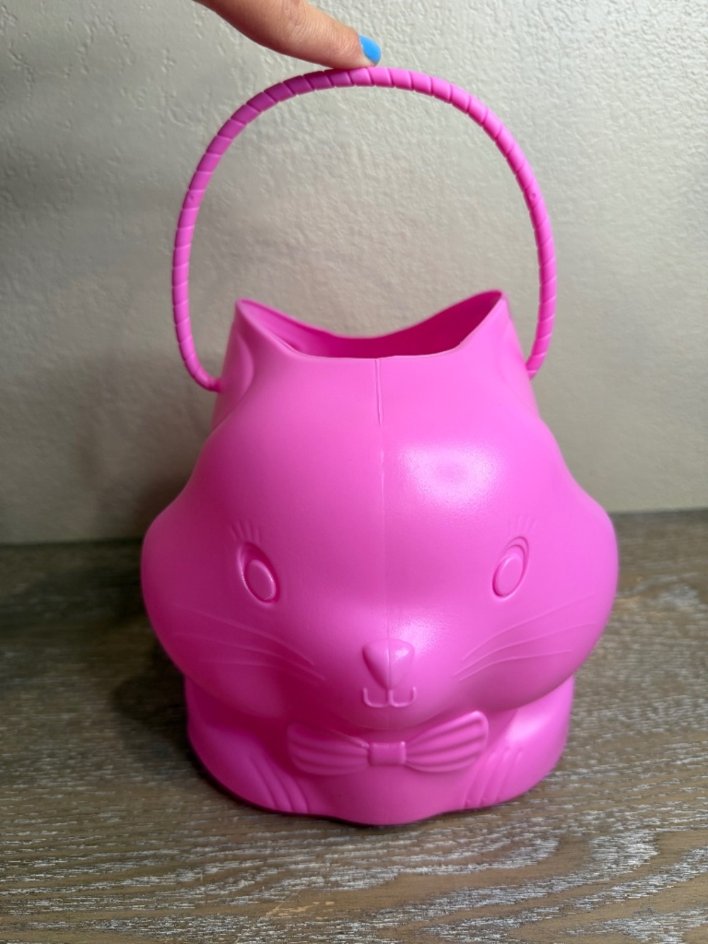 New! Vintage Retro Easter Bunny Basket in Pink by Target Spritz Spring 2026